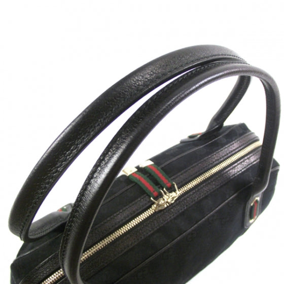 Gucci Monogram Small Princy Satchel Black 6 of 10