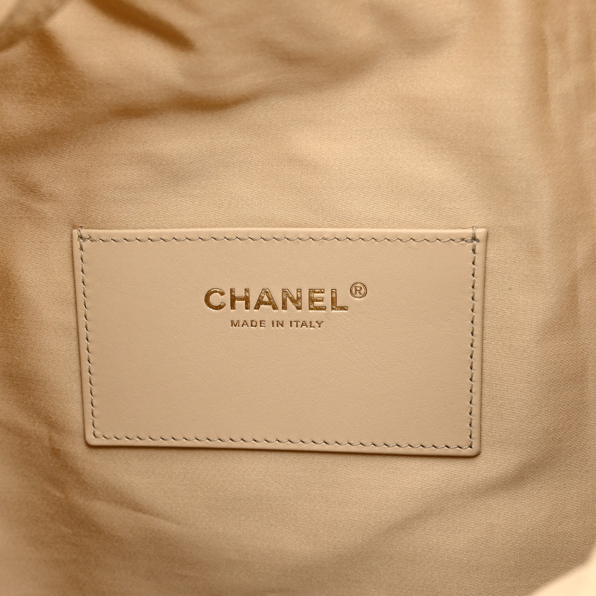 Caviar Quilted Medium Chanel 25 Handbag Beige