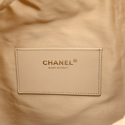 Chanel Caviar Quilted Medium Chanel 25 Handbag Beige 7 of 12