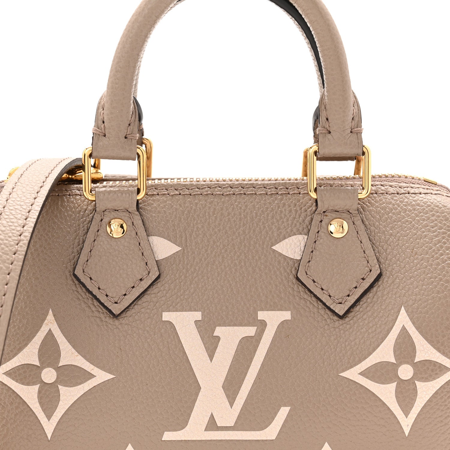 Louis Vuitton Empreinte Monogram Giant Nano Speedy Tourterelle Creme 7 of 10