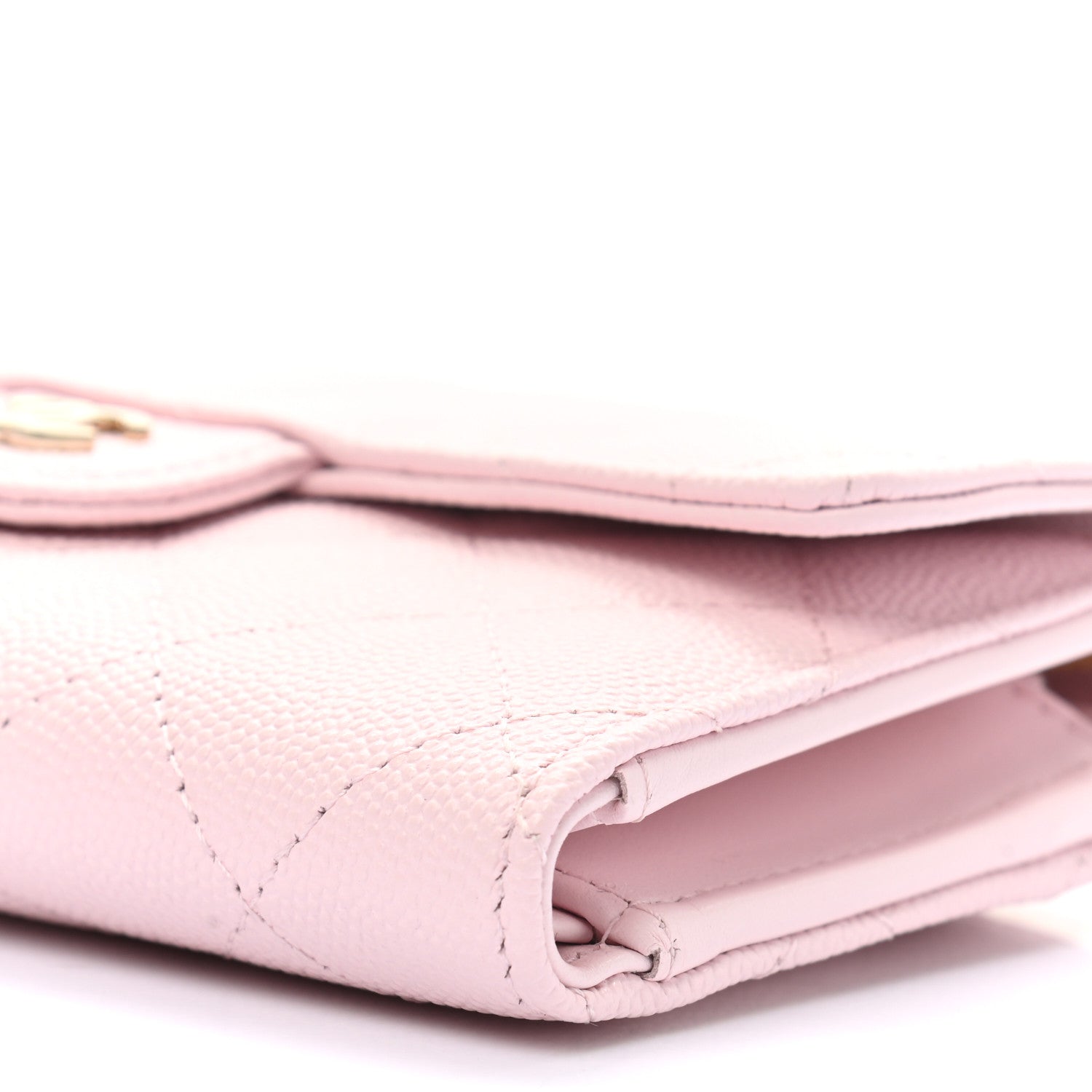 Chanel Caviar Quilted Medium Flap Wallet Pink 10 of 11