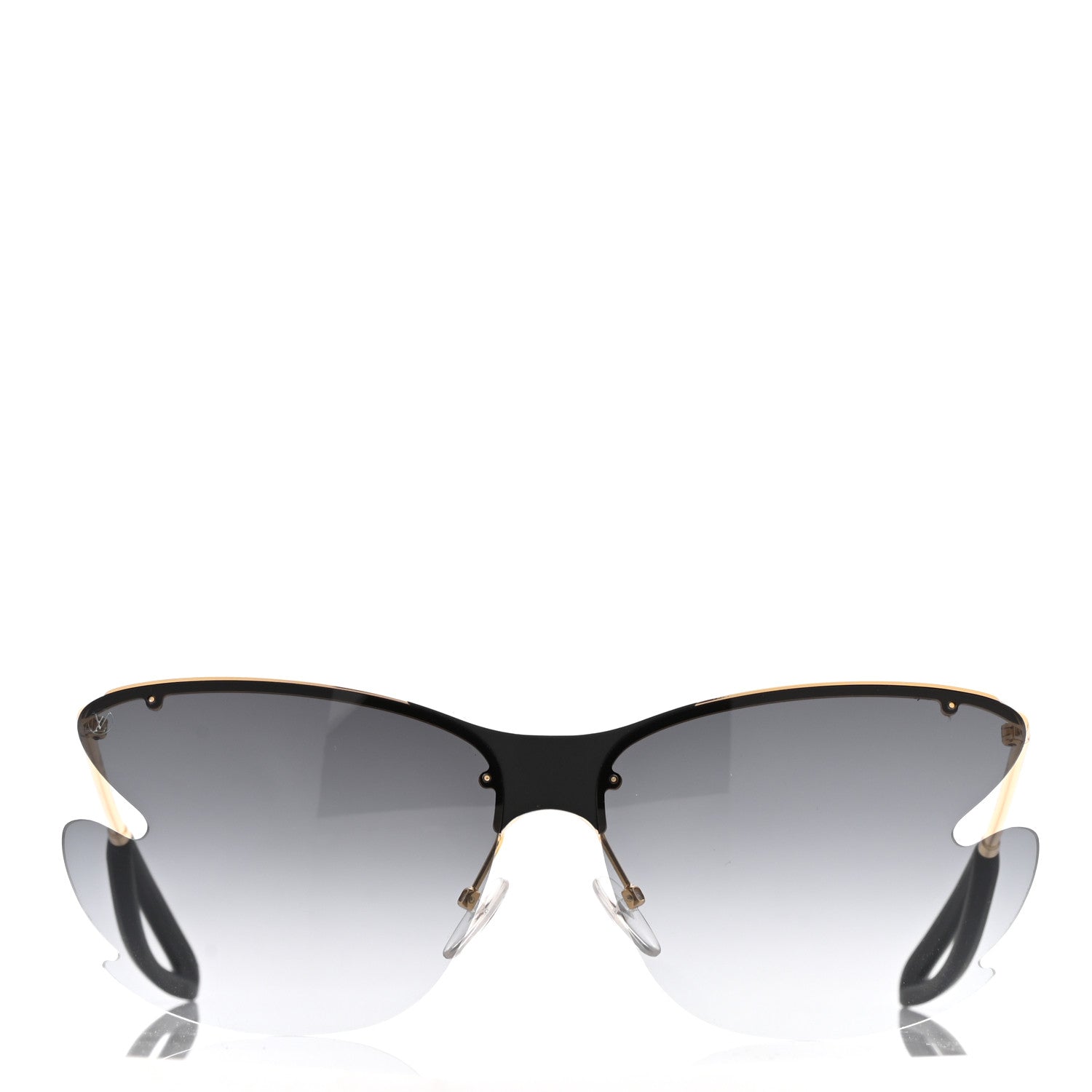 Louis Vuitton Bohemian Vuittony Square Sunglasses Z1235W Silver Mirror 2 of 8