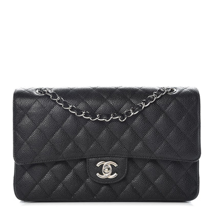 Chanel Caviar Quilted Medium Double Flap Black 1 of 12
