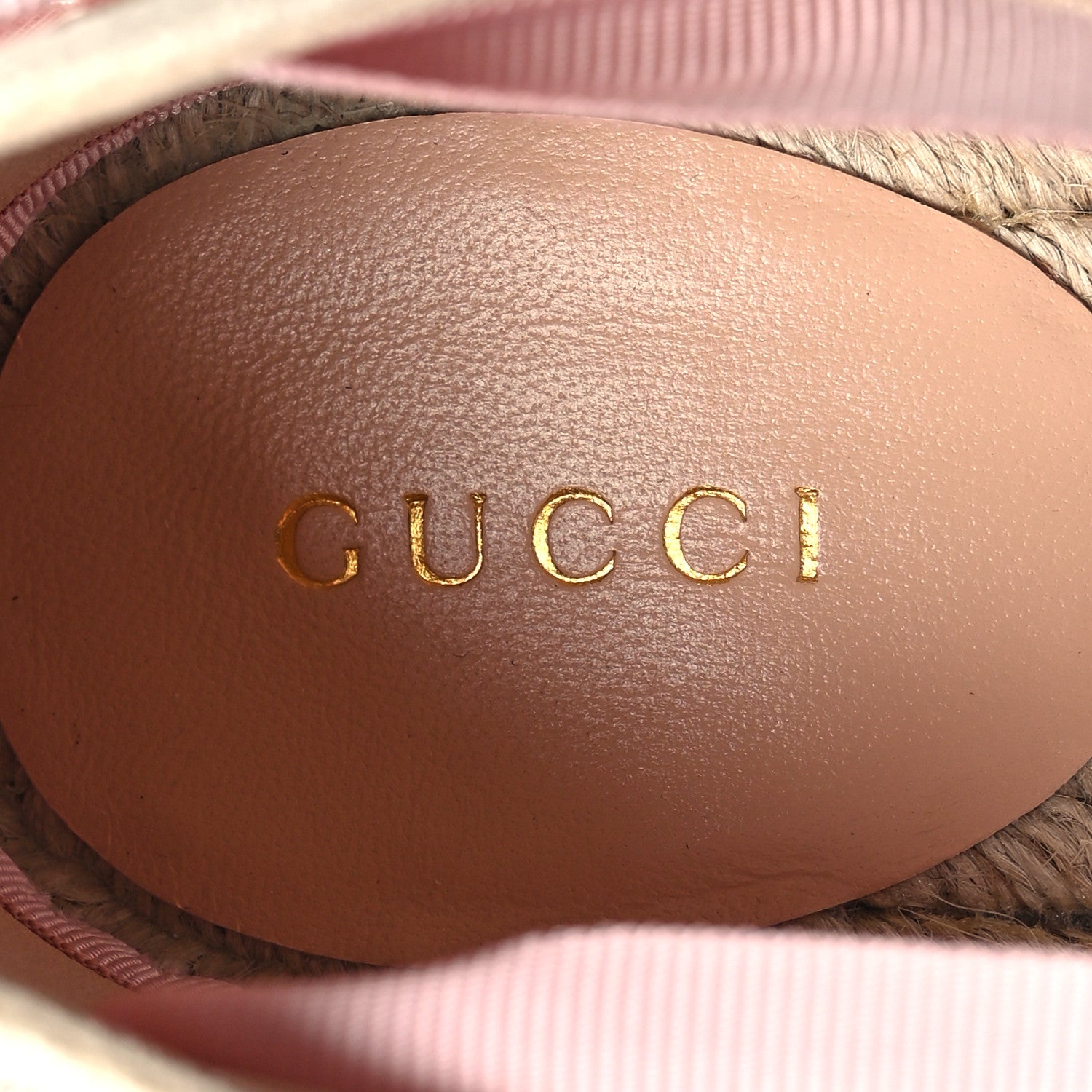Gucci Canvas Grossgrain Embroidered Judit Ankle Wrap Platform 35/120mm Espadrille Wedges 39 White Shell 7 of 8