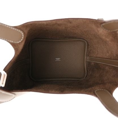 Hermes Taurillon Clemence Picotin Lock 18 PM Etoupe 5 of 10