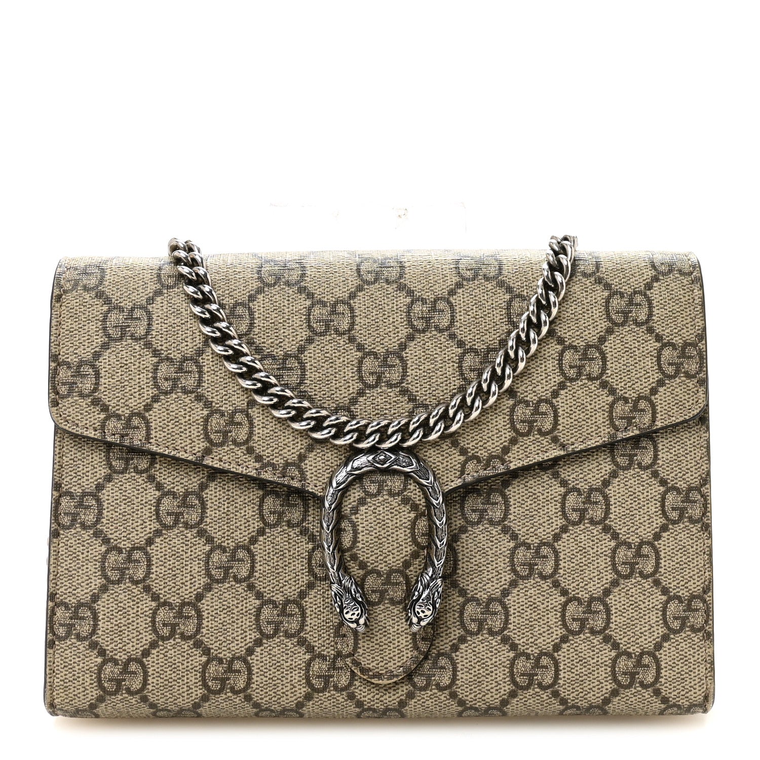 Gucci GG Supreme Monogram Mini Dionysus Chain Wallet 1 of 11