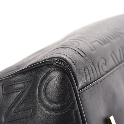 Louis Vuitton Calfskin Embossed Speedy Cube 30 Black 9 of 12