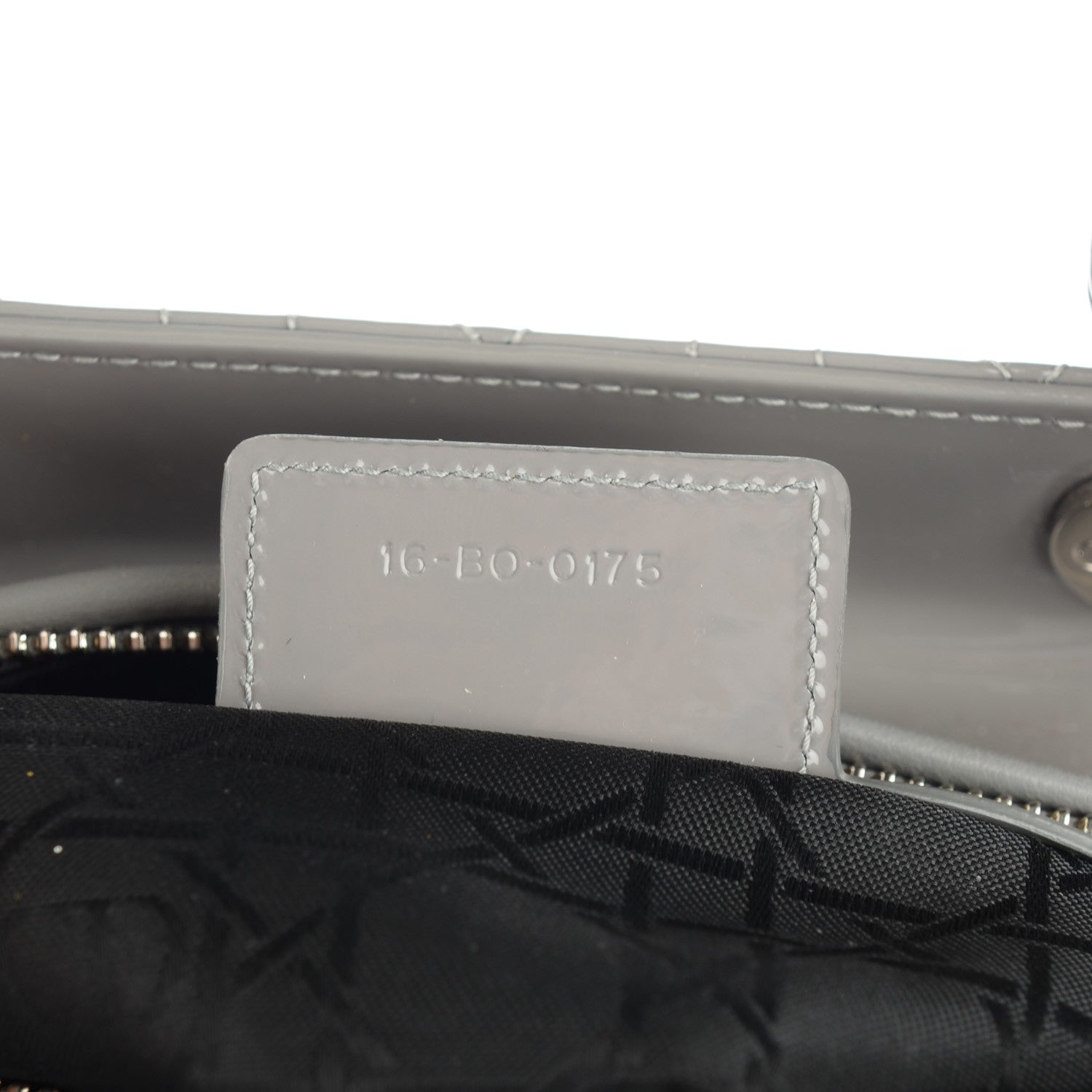Christian Dior Patent Cannage Medium Lady Dior Grey 7 of 7