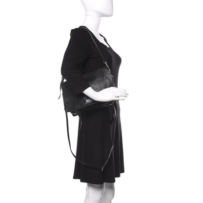 Prada Glace Calf Etiquette Flap Black Astrale 4 of 16