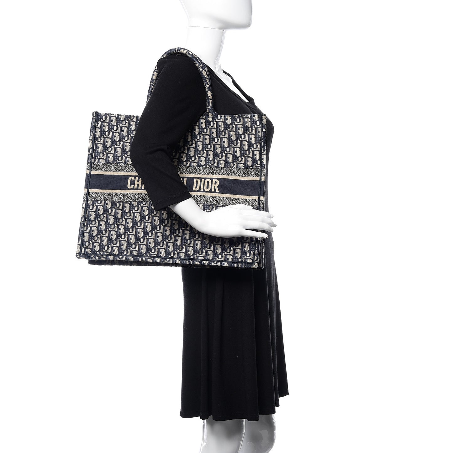 Oblique Book Tote Blue Multicolor