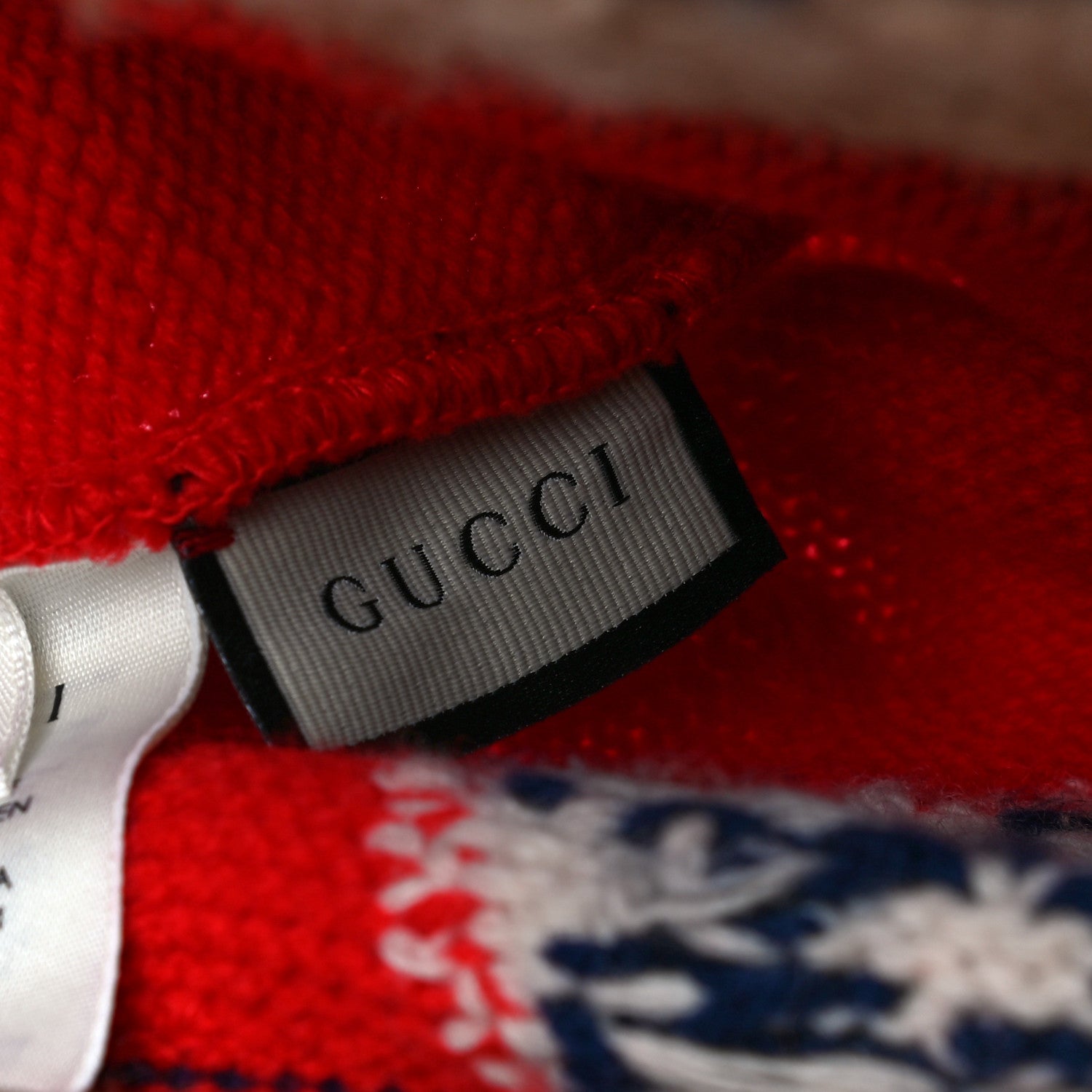 Gucci Wool Alpaca Knit GG Beanie M 58 Red 6 of 7