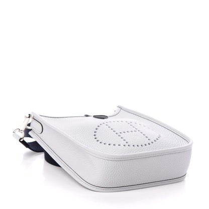 Hermes Taurillon Clemence Amazone Evelyne TPM Bleu Pale Indigo 4 of 8