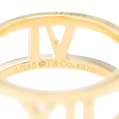 Tiffany 18K Yellow Gold Atlas Open Ring 50 5.5 5 of 7