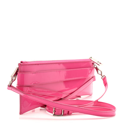 Burberry Patent Bridle Calfskin Parmoor Clutch Bag Pink 3 of 11