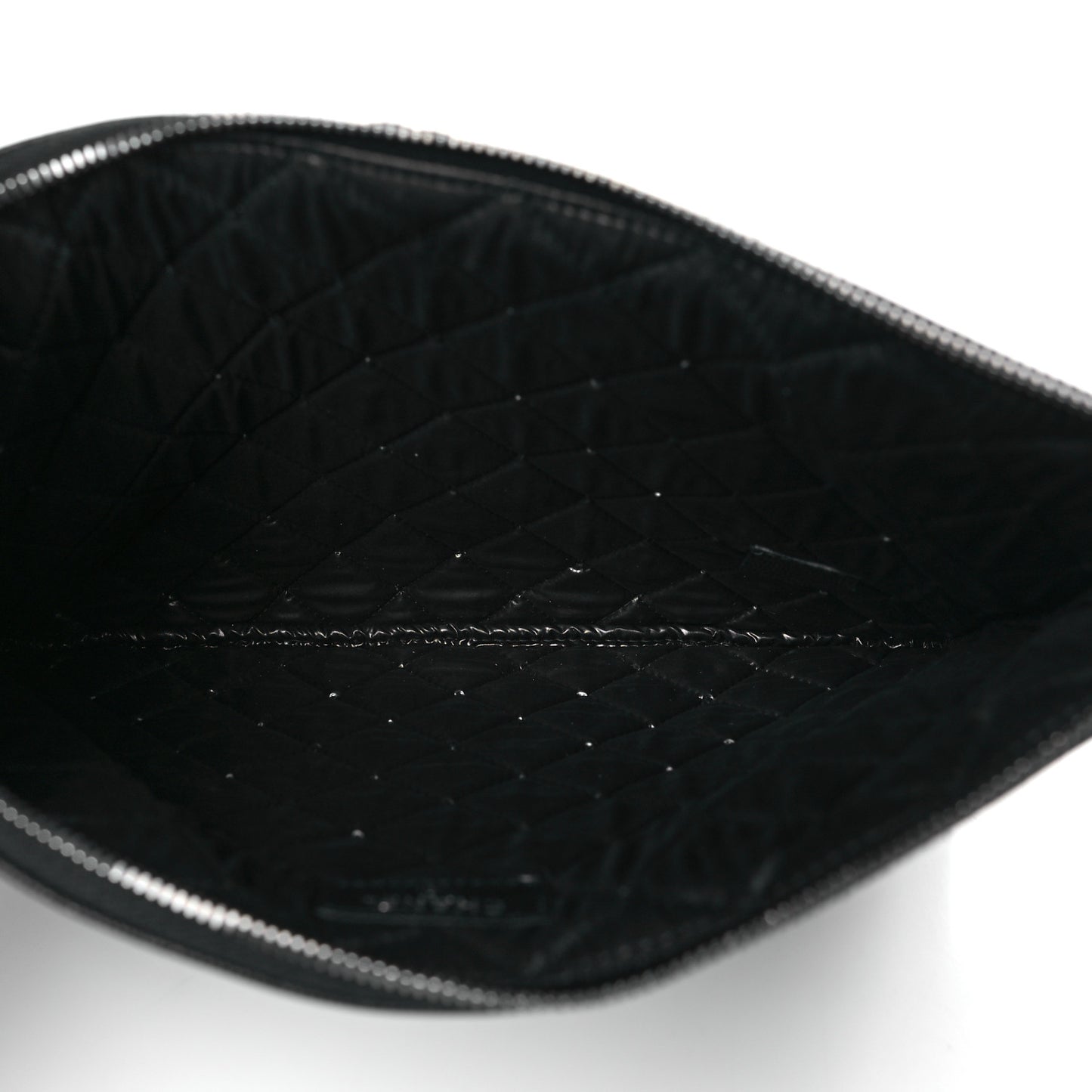 Caviar Quilted Medium Boy Cosmetic Case Black