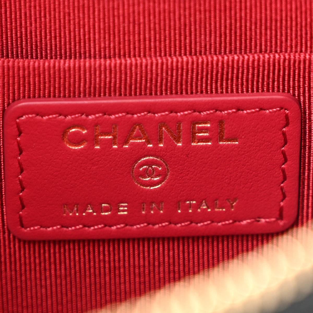 Goatskin Quilted Small Chanel 19 Cosmetic Case Black