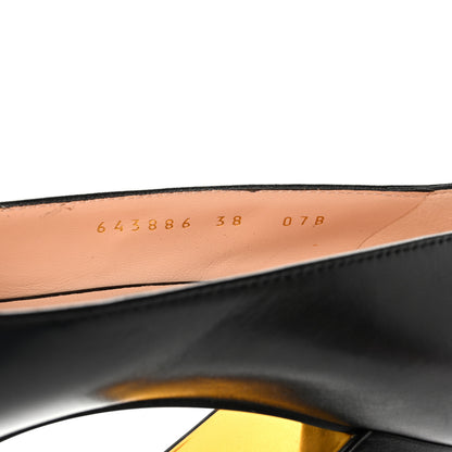 Gucci Malaga Kid Horsebit 75mm Pumps 38 Black 8 of 11