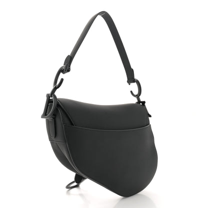 Christian Dior Ultra Matte Calfskin Saddle Bag Black 3 of 11