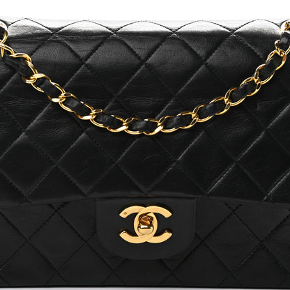 Chanel Lambskin Quilted Medium Double Flap Black 7 of 11