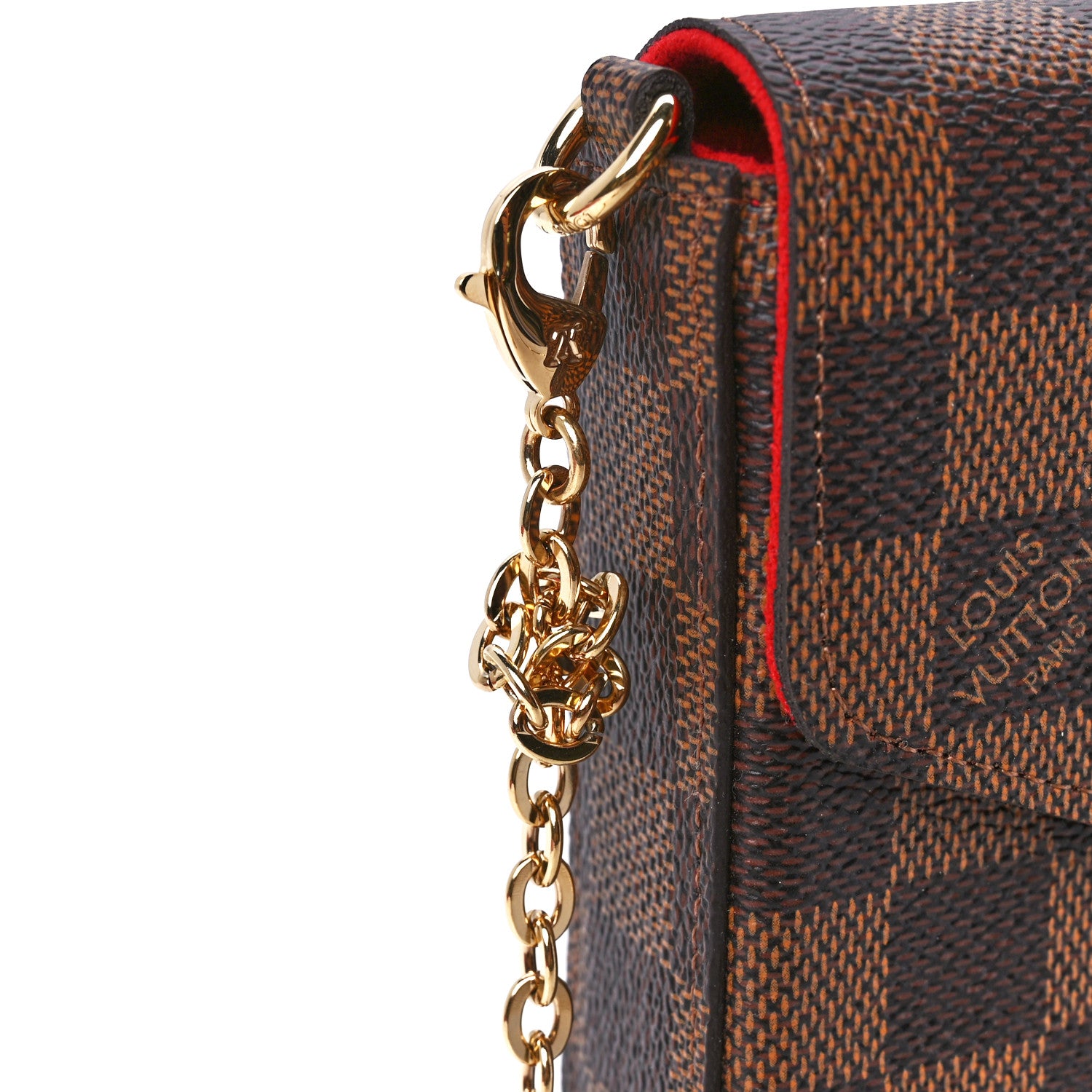 Louis Vuitton Damier Ebene Pochette Felicie Chain Wallet 13 of 13