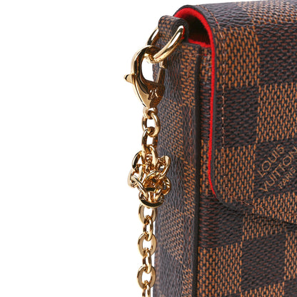 Louis Vuitton Damier Ebene Pochette Felicie Chain Wallet 13 of 13