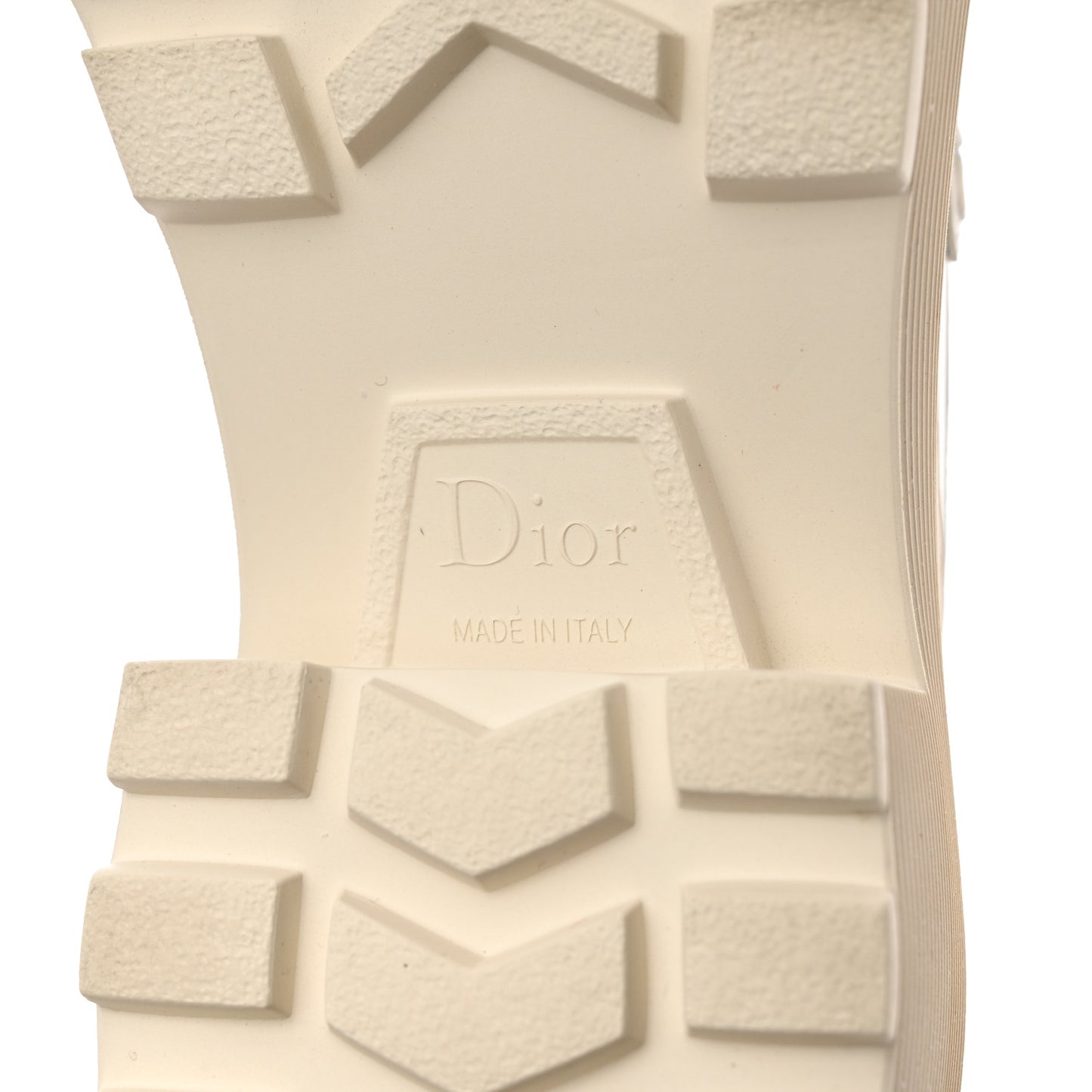 Brushed Calfskin Dior Code Lug Sole Platform 35mm Loafers 37 White
