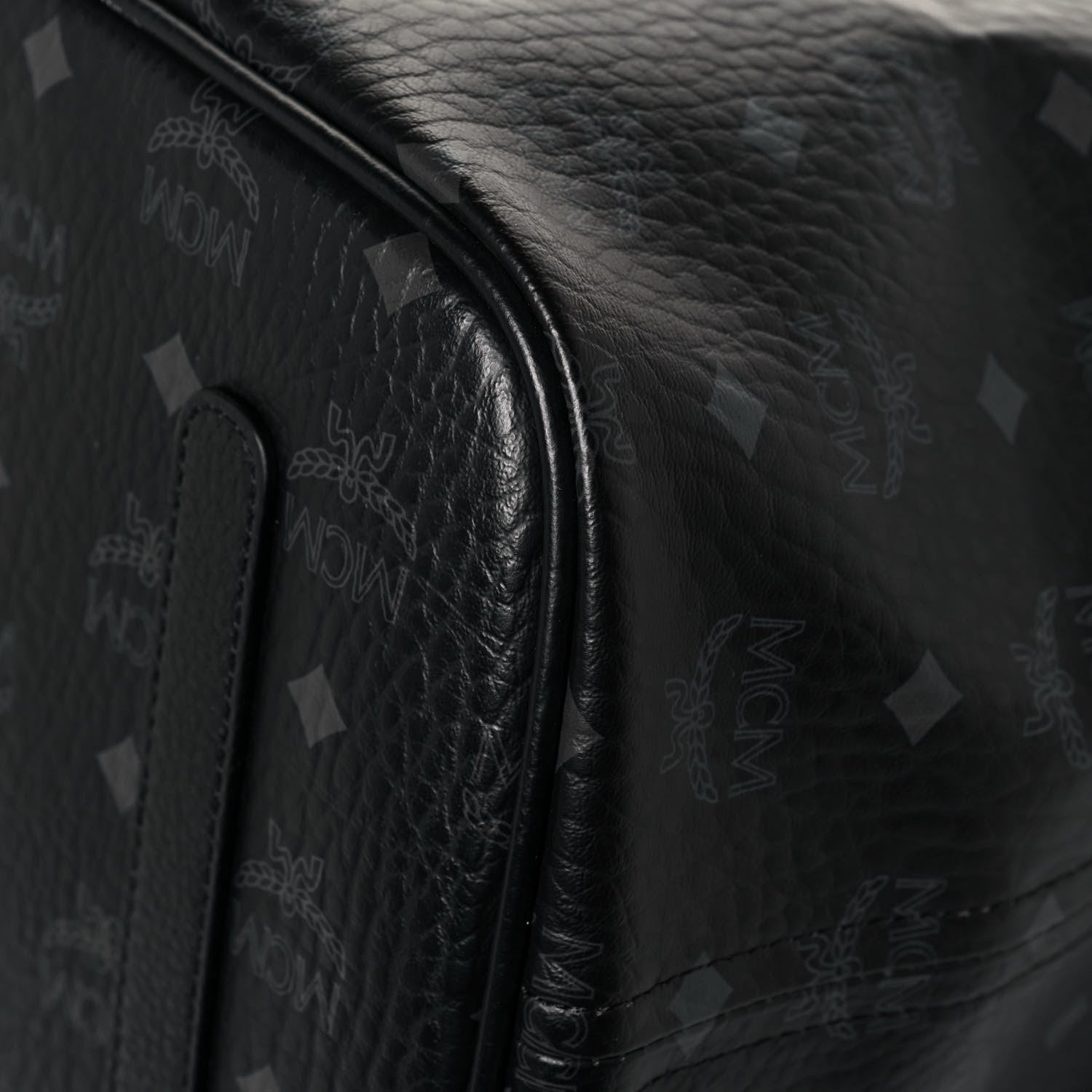 MCM Visetos Large Liz Reversible Shopper Tote Black 10 of 18