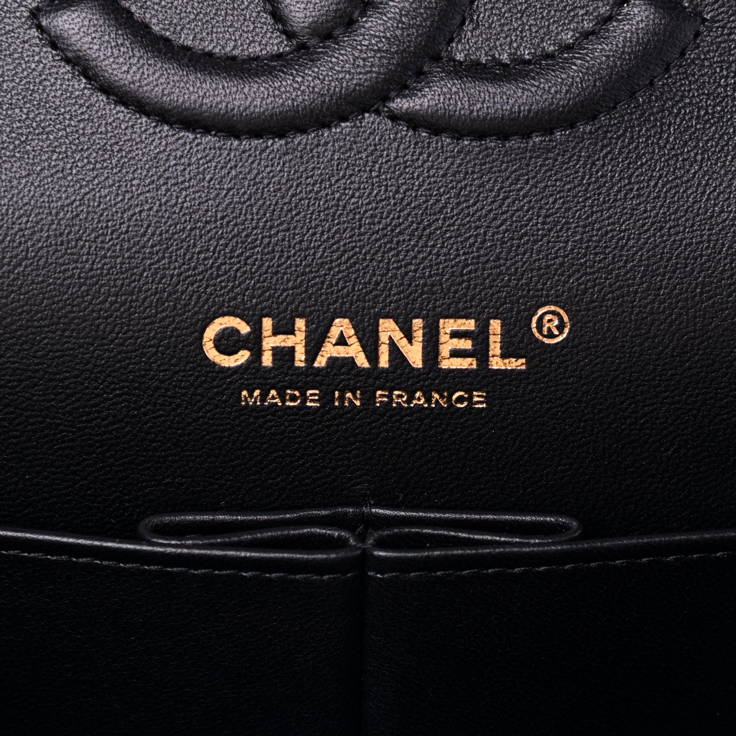 Chanel Lambskin Quilted Medium Double Flap Black 5 of 6