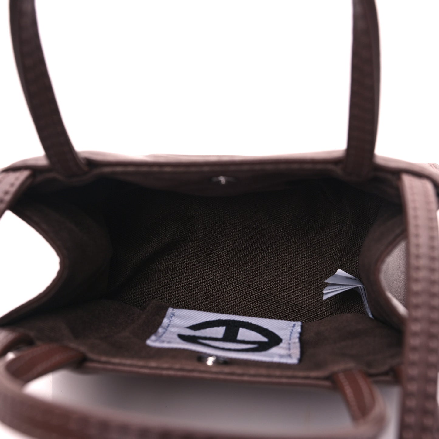 Vegan Leather Small Shopping Bag Chocolate
