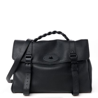 Mulberry Heavy Grain Oversized Alexa Black 1 of 10