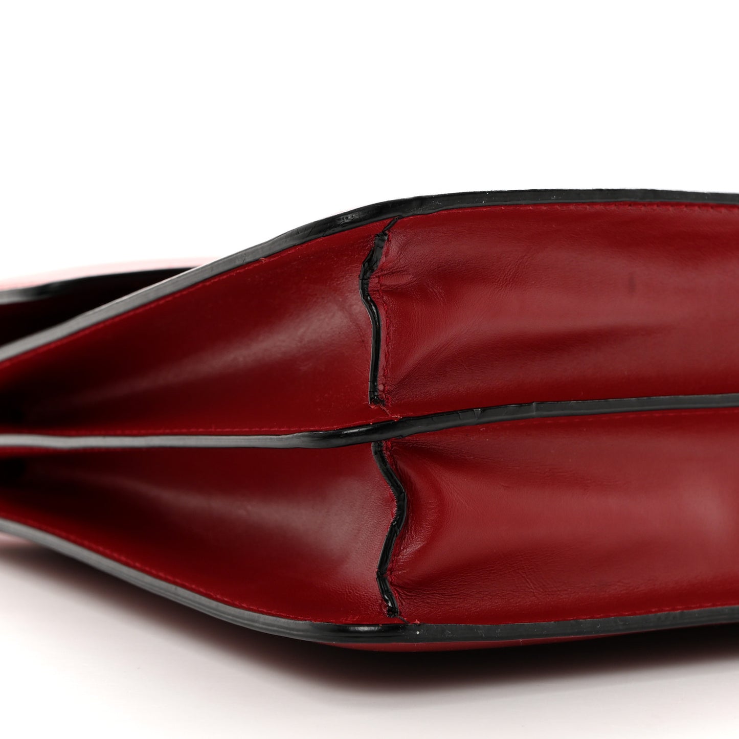 Calfskin Large Serpenti Forever Top Handle Red