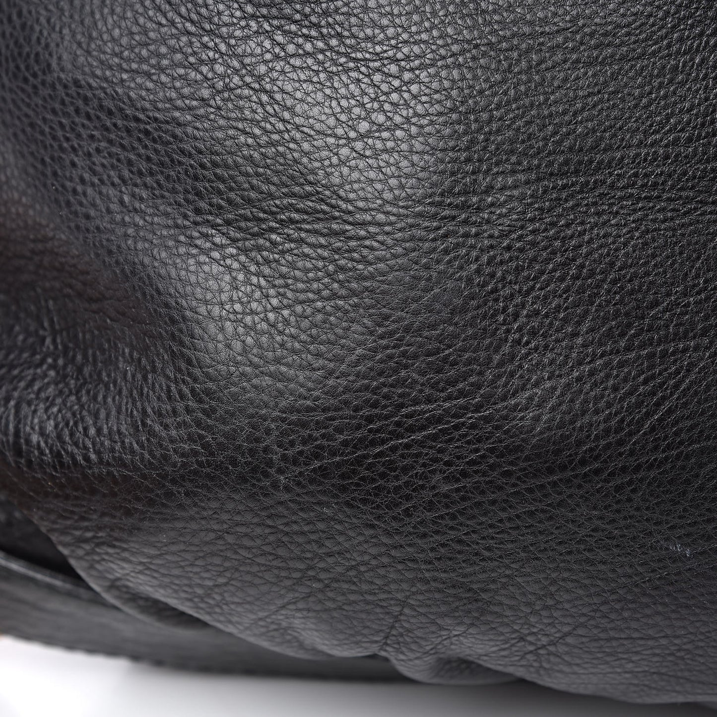 Pebbled Calfskin Medium Interlocking Icon Shoulder Bag Black