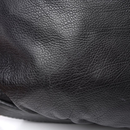 Gucci Pebbled Calfskin Medium Interlocking Icon Shoulder Bag Black 11 of 13