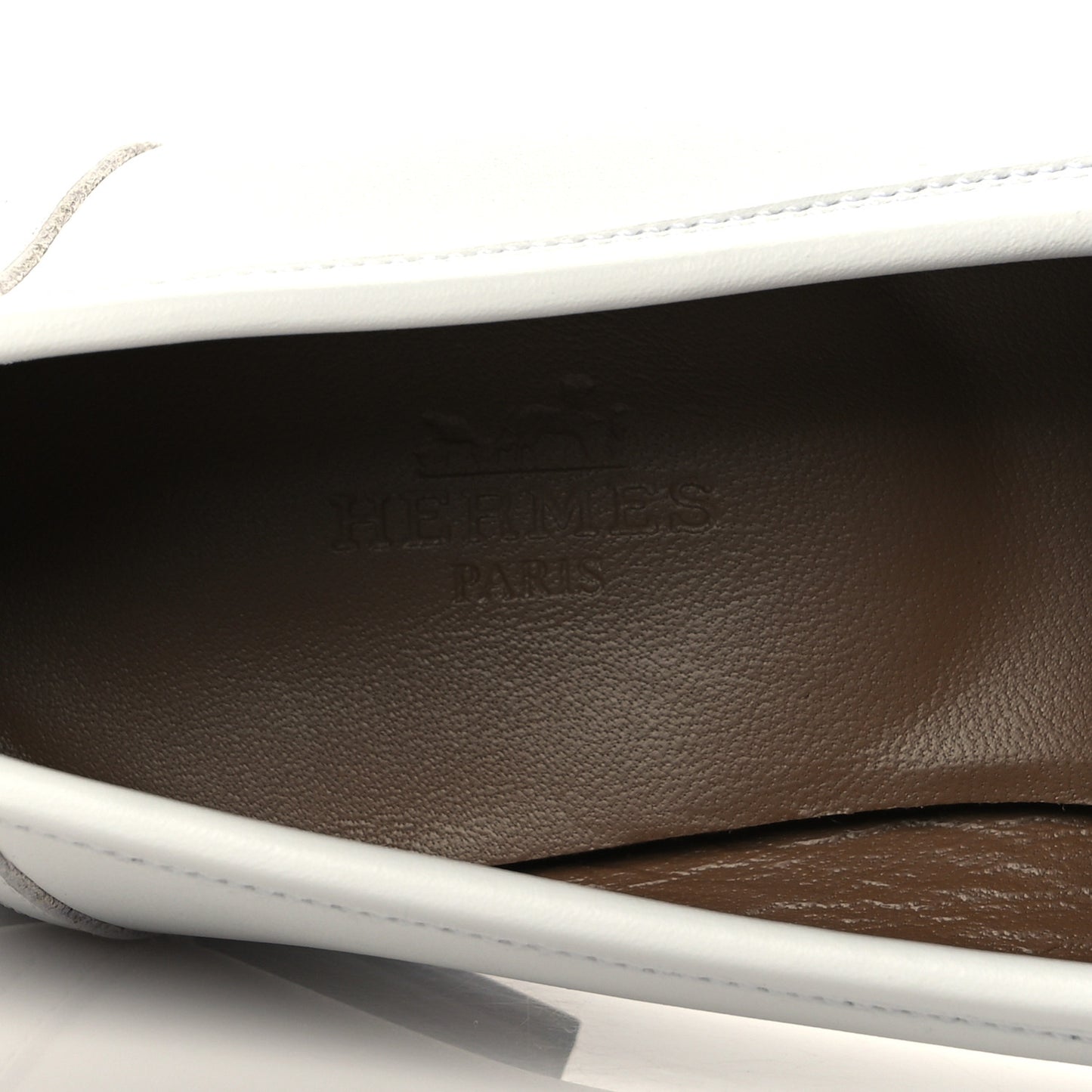 Calfskin Womens Royal Loafers 35.5 White