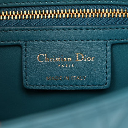 Christian Dior Lambskin Cannage Small Caro Bag Deep Ocean 6 of 11