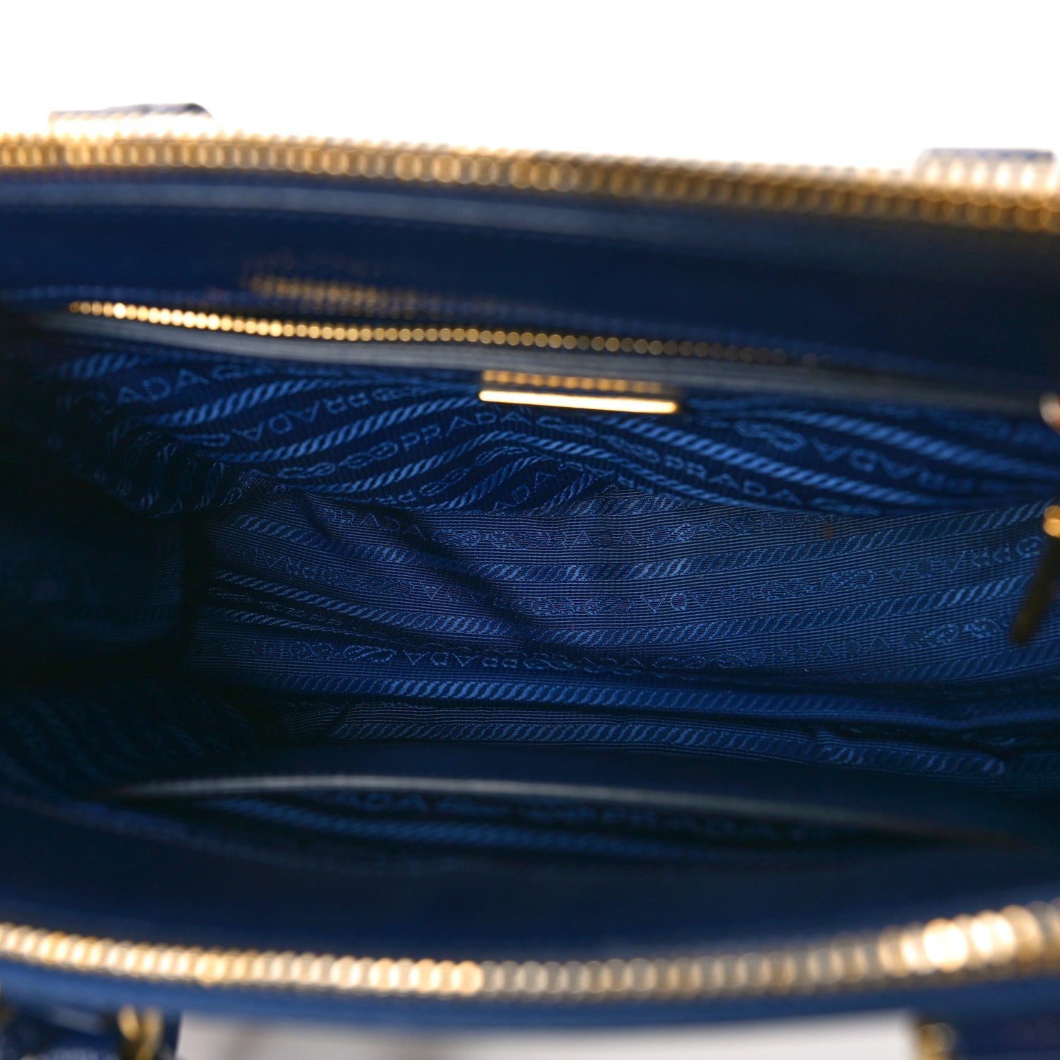 Prada Saffiano Vernice Mini Galleria Double Zip Tote Inchiostro 5 of 8
