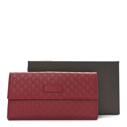 Gucci Microguccissima Continental Flap Wallet Red 8 of 8