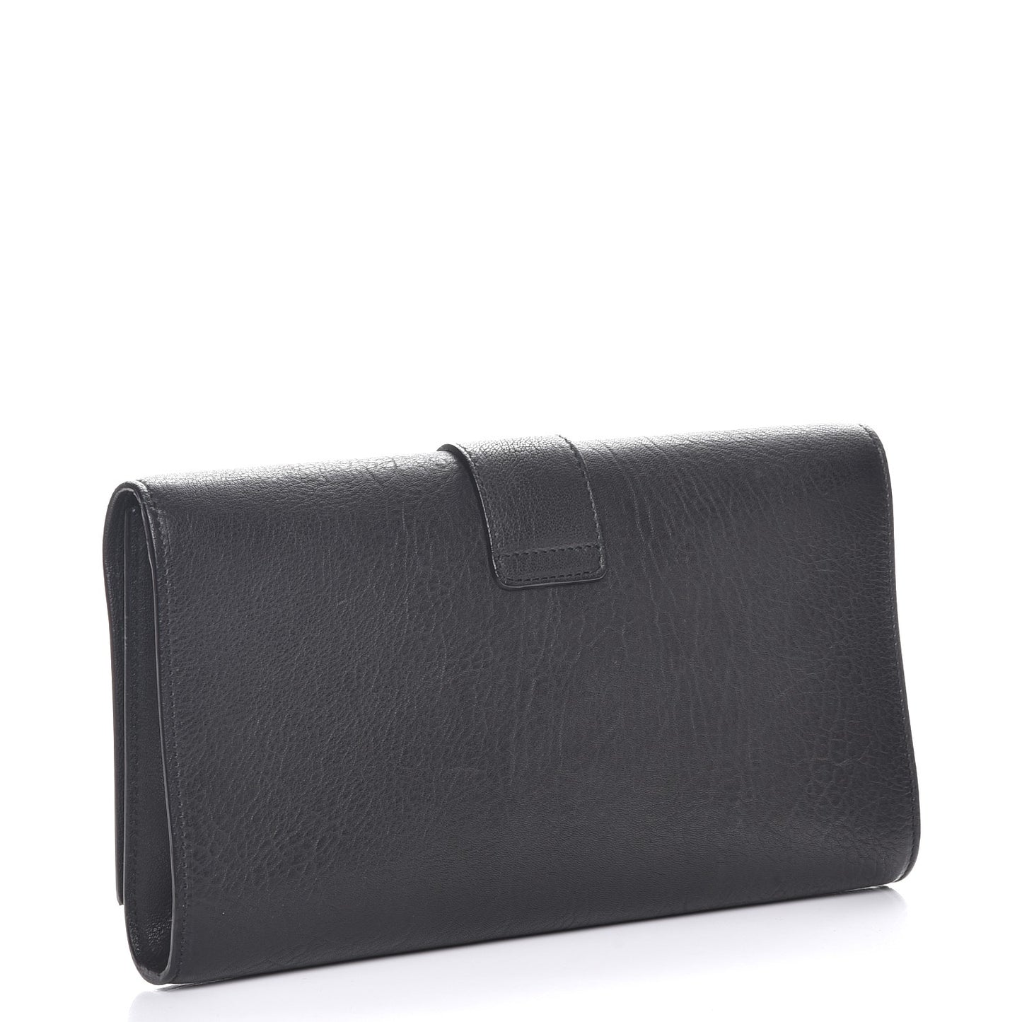 Sheepskin Classic Y Ligne Clutch Black