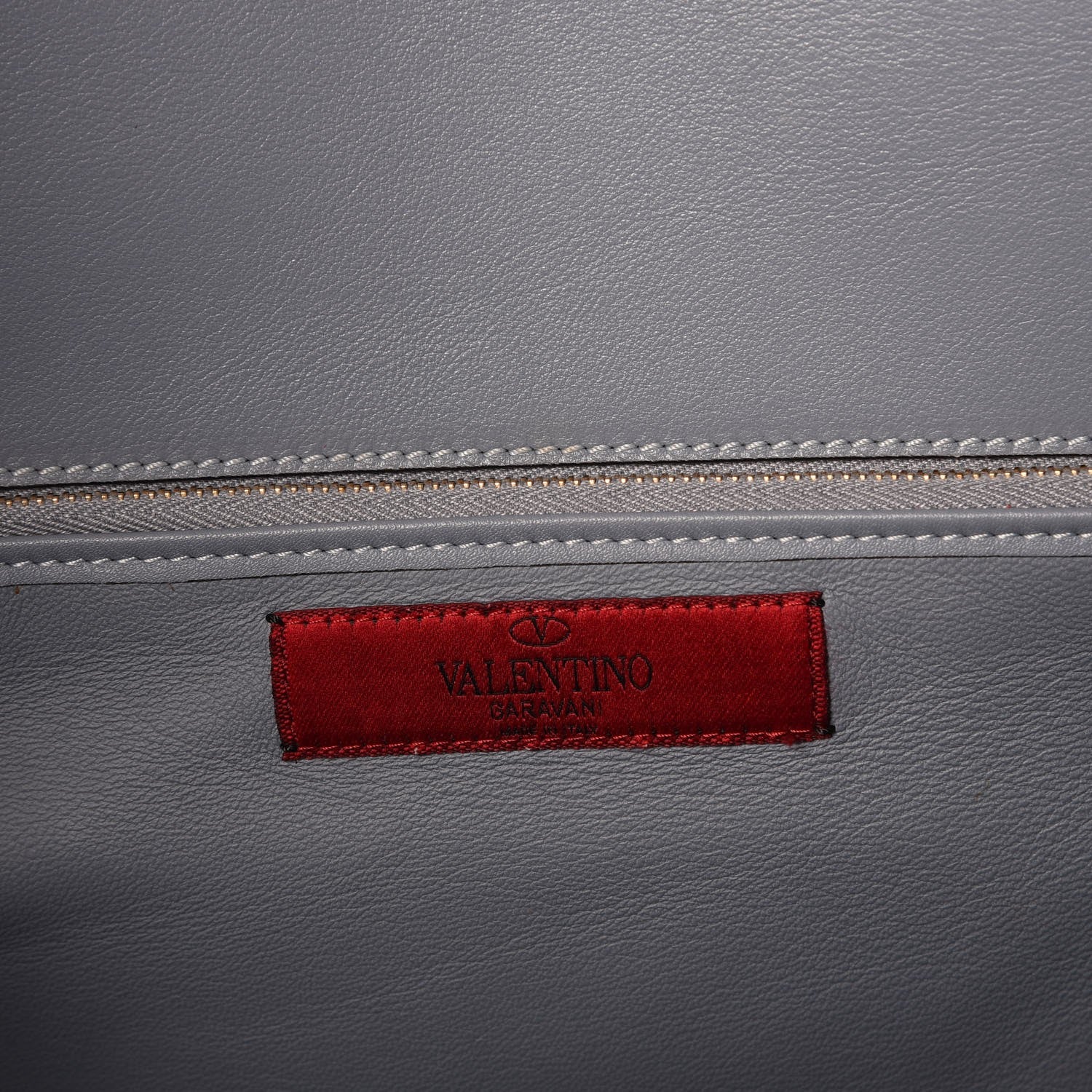 Valentino Garavani Calfskin Pocket Tote Blue 7 of 11