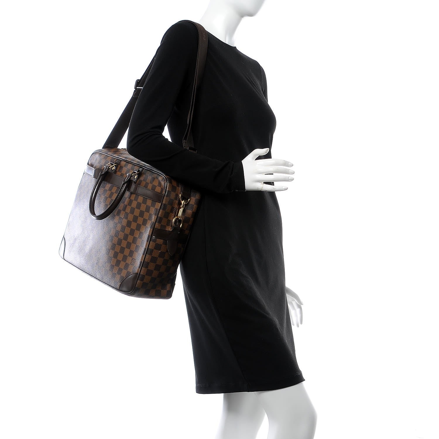 Louis Vuitton Damier Ebene Porte Documents Voyage GM 2 of 10
