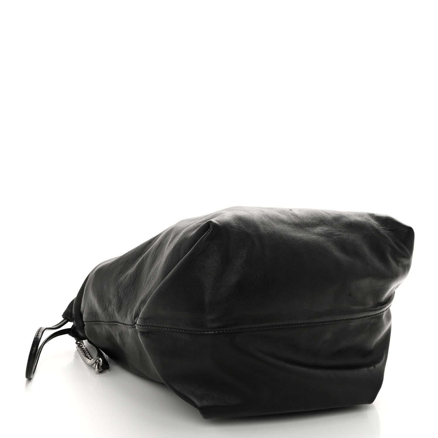 Saint Laurent Lambskin Teddy Drawstring Bag Black 5 of 11