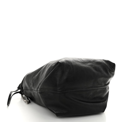 Saint Laurent Lambskin Teddy Drawstring Bag Black 5 of 11