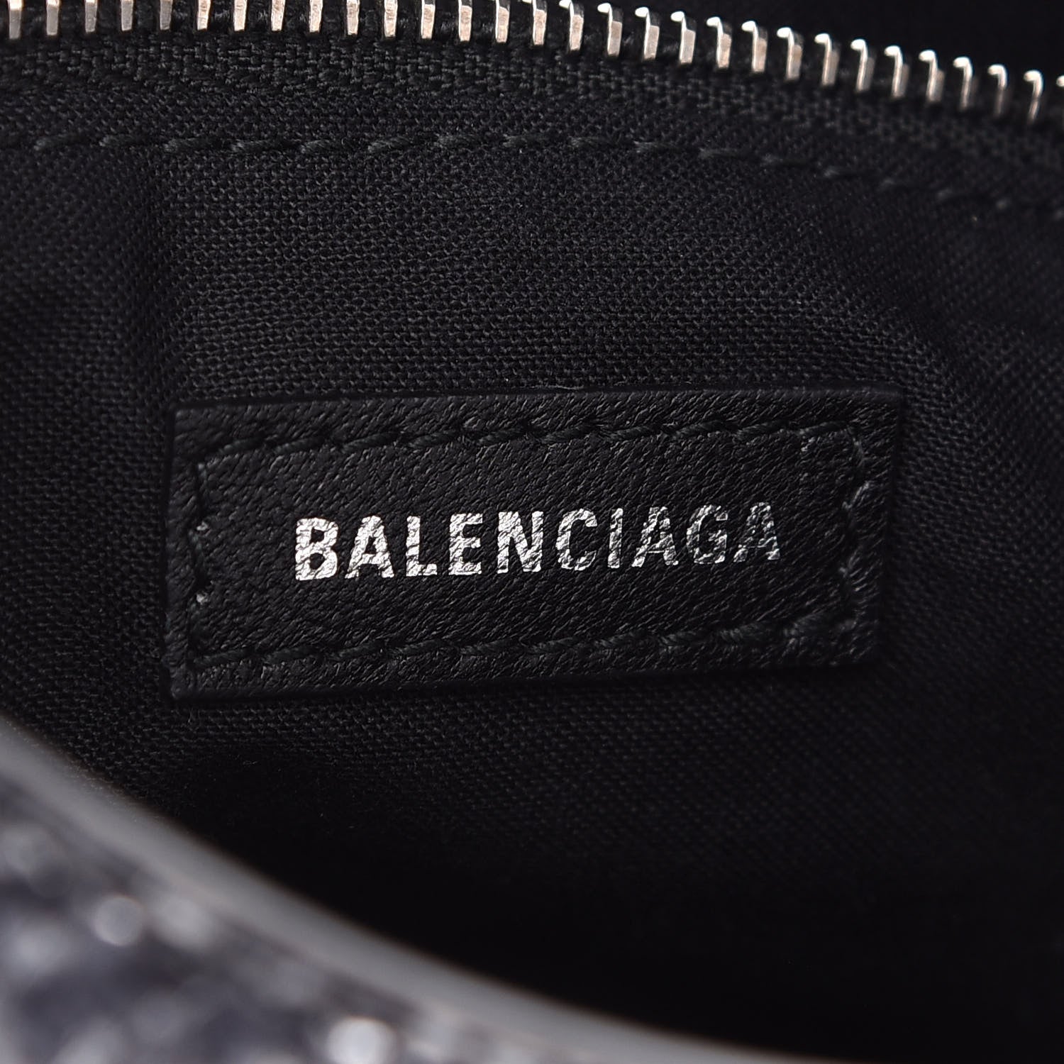 Balenciaga Metallic Calfskin Snakeskin Embossed Classic Silver Hardware Mini City Silver 8 of 10