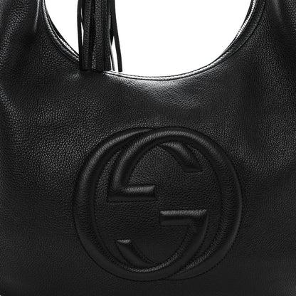 Gucci Pebbled Calfskin Soho Hobo Black 7 of 11