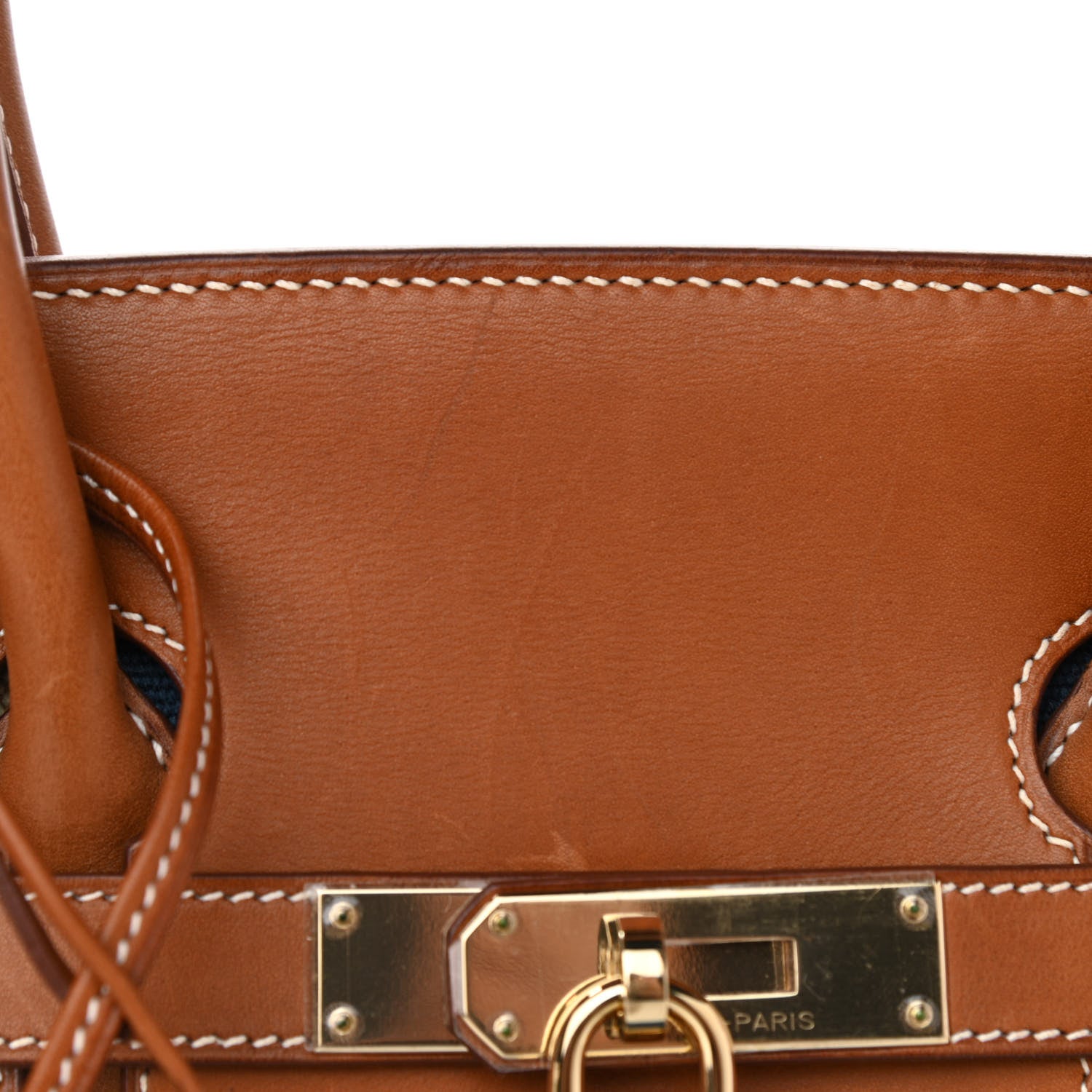 Hermes Toile Natural Barenia Flag Birkin 35 Fauve 18 of 26
