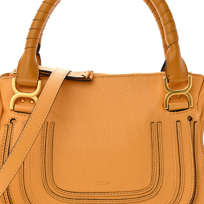 Chloe Calfskin Medium Marcie Satchel Burning Camel 7 of 9