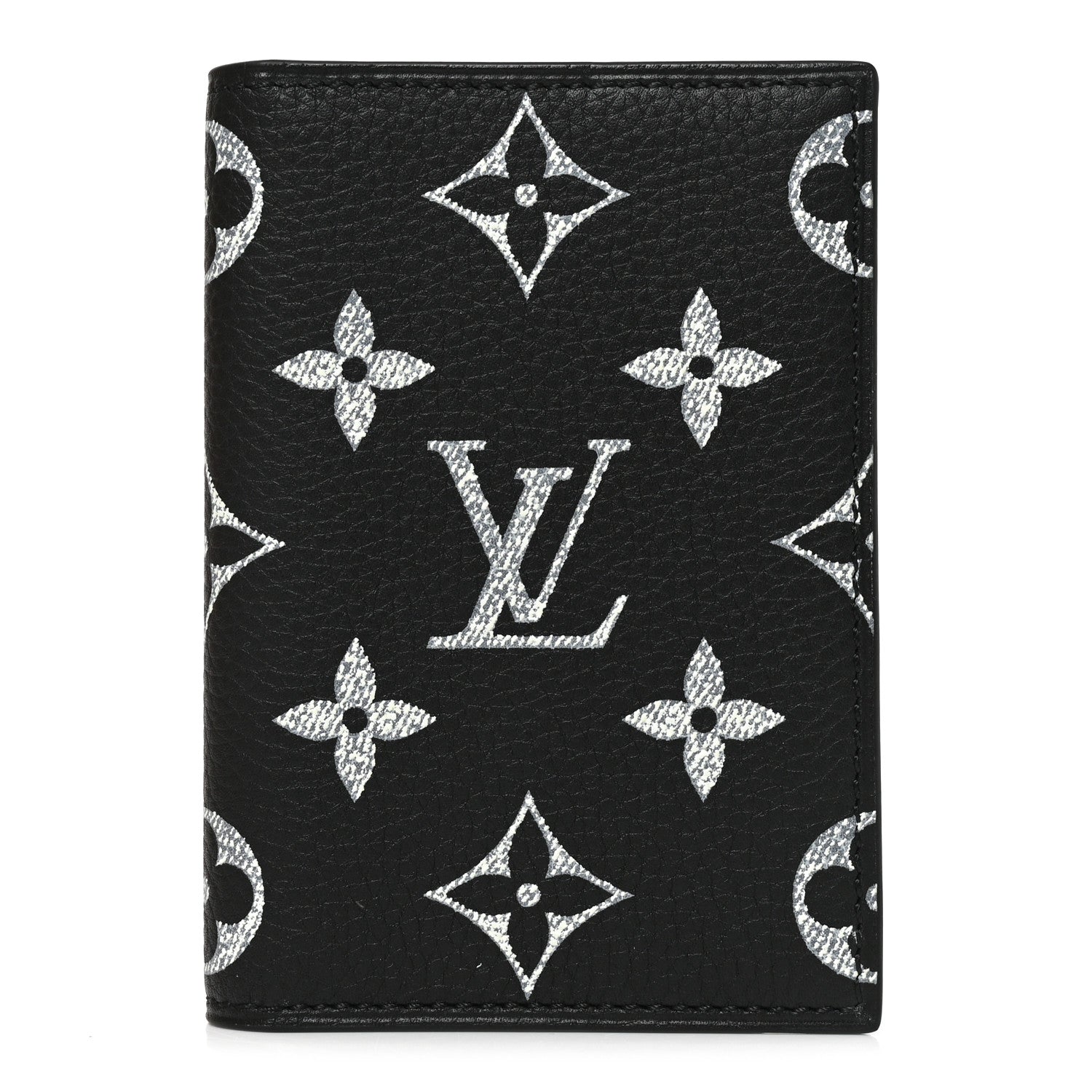 Louis Vuitton Calfskin Monogram Firefly Pocket Organizer P9 Black 1 of 8