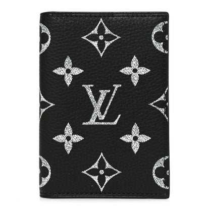Louis Vuitton Calfskin Monogram Firefly Pocket Organizer P9 Black 1 of 8