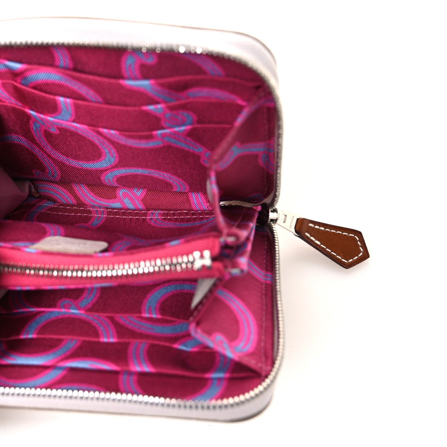Epsom Silk'In Compact Wallet New White