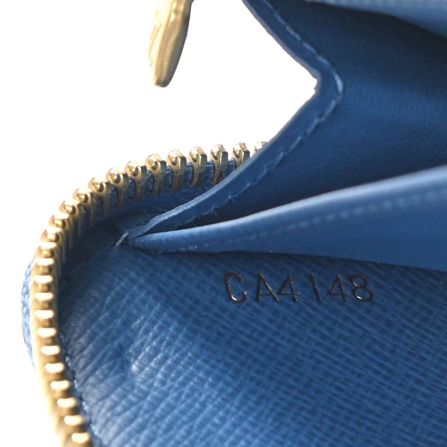 Louis Vuitton Monogram Zippy Wallet Blue Jean 7 of 8